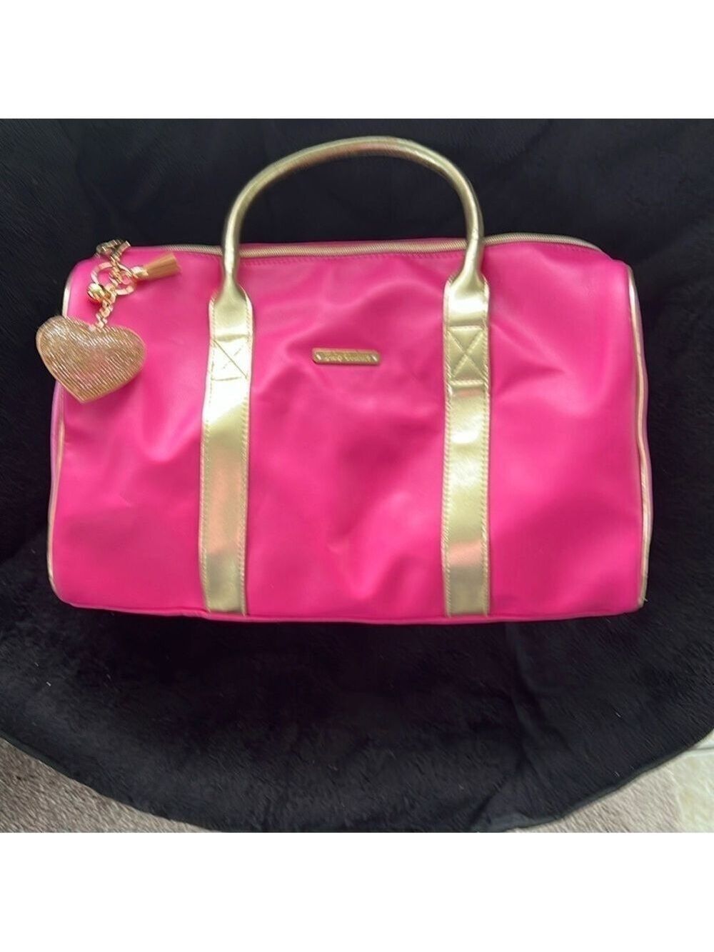 Juicy Couture Hot Pink and Gold Bag